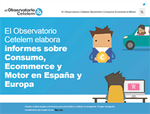 Tablet Screenshot of elobservatoriocetelem.es